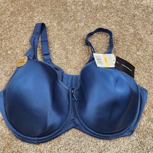 Wacoal Basic Beauty Spacer Underwire T-Shirt Bra Blue 40DD 853192 NEW